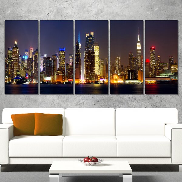 DesignArt On Canvas 5 Pieces Print Wayfair   On Canvas 5 Pieces Print 